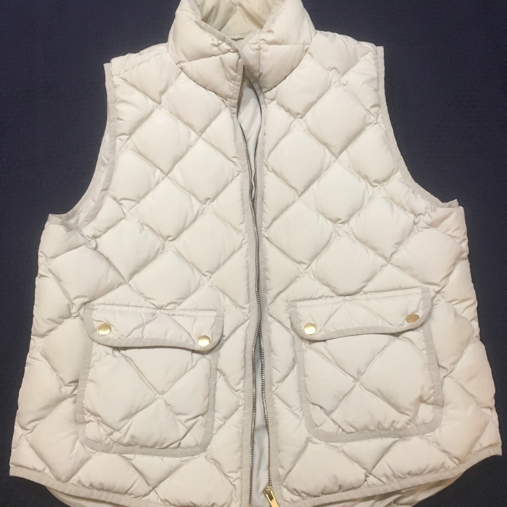 Ivory J. Crew puffer vest